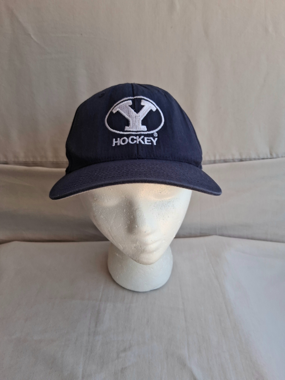 Embroidered  Flexfit (S/M) Brigham Young University Hockey Cap : BYU Cougars